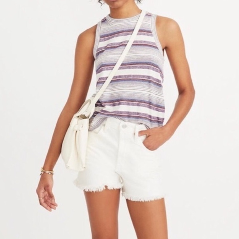 Madewell Carita striped tank top